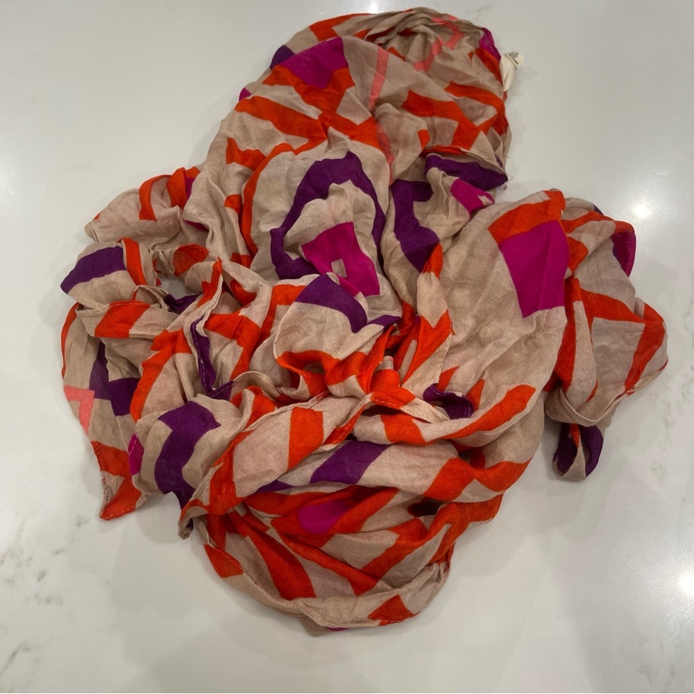 Michael Stars Red and Purple Cover -Up/Sarong - Picture 2 of 7